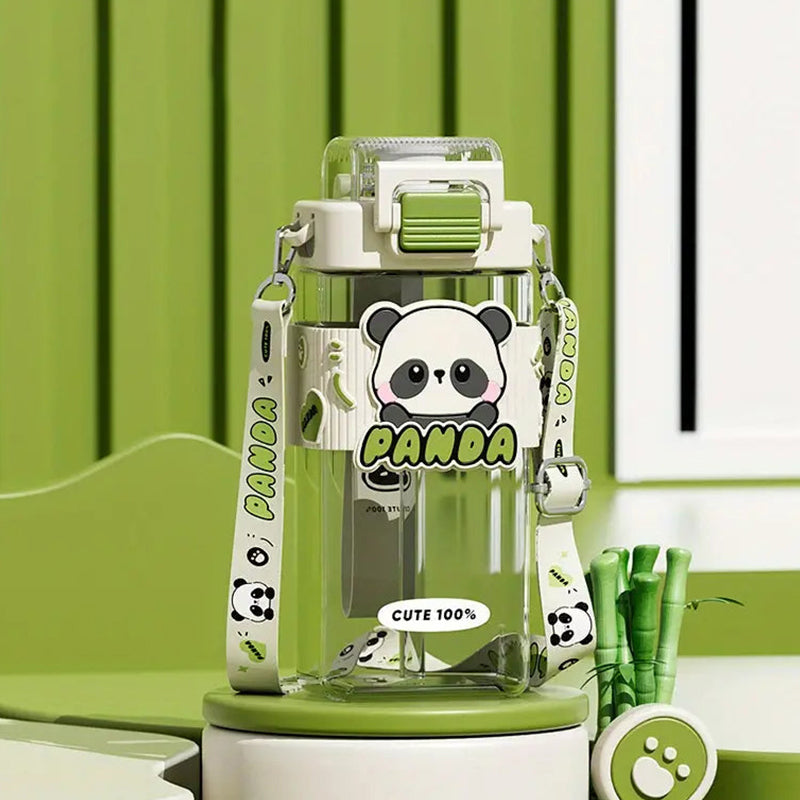 Cute panda bamboo style sipper 🐼- 650 ml - Kidspark